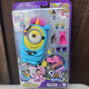 Minion Unicorn Playset - Blue and Pink Kids Action Figure Set